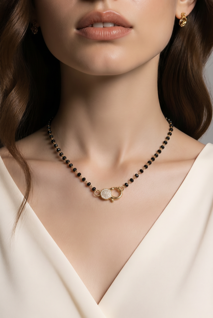 Black Satellite Bead Chain