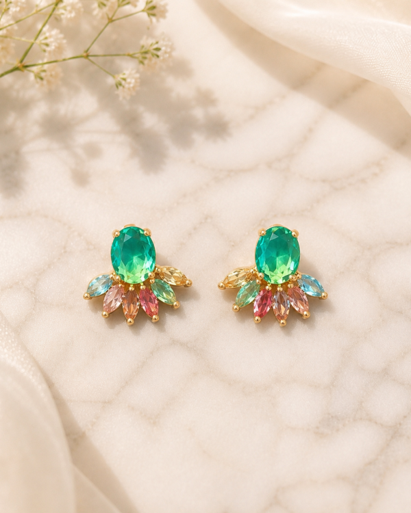 Rainbow Garden Crystal Earrings