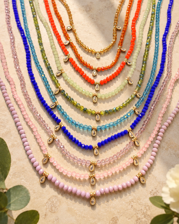 Chinese Crystal Charm Necklace