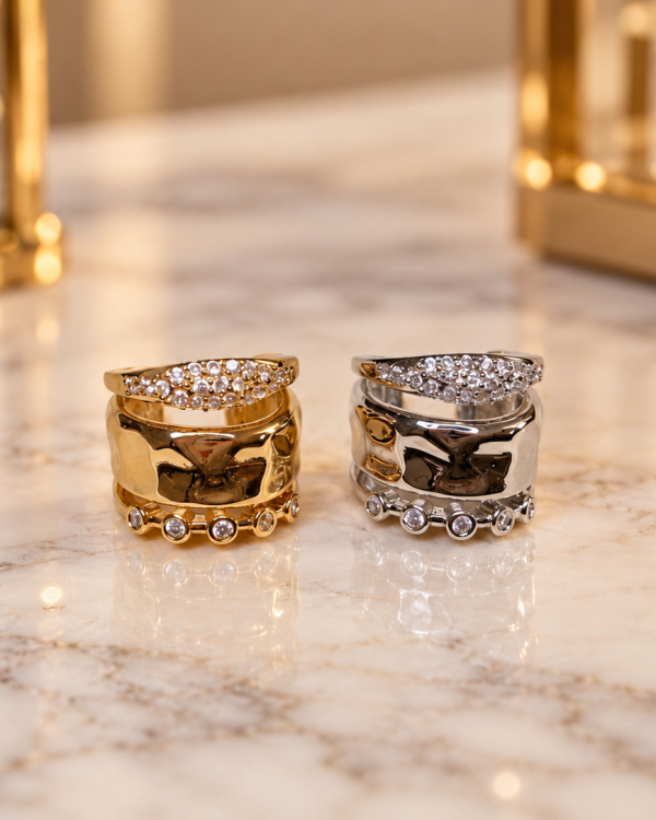 Isabella Crystal Ear Cuffs