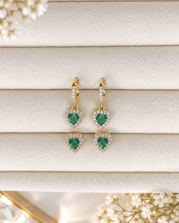 Romantic Crystal Heart Duo