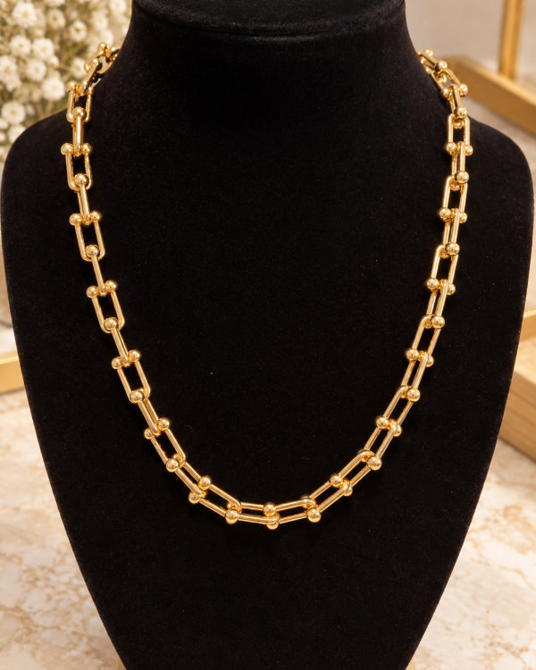 Tiffany Inspired Ball Link Necklace & Matching Bracelet Set