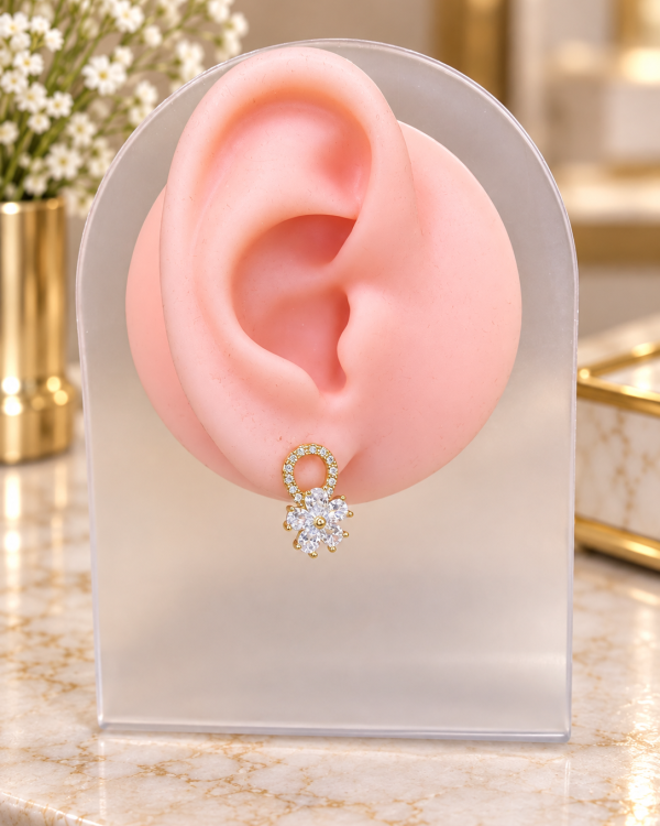 Ella Crystal Floral Earrings