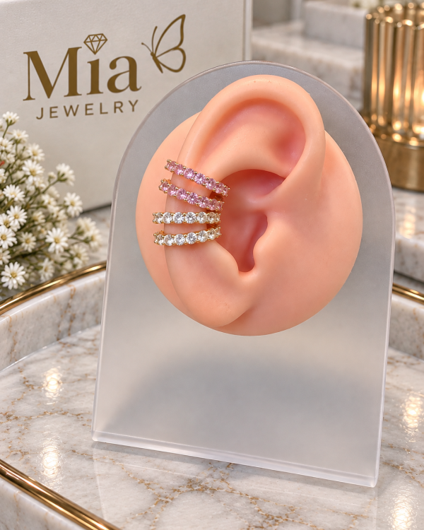 Double Pavé Crystal Ear Cuff