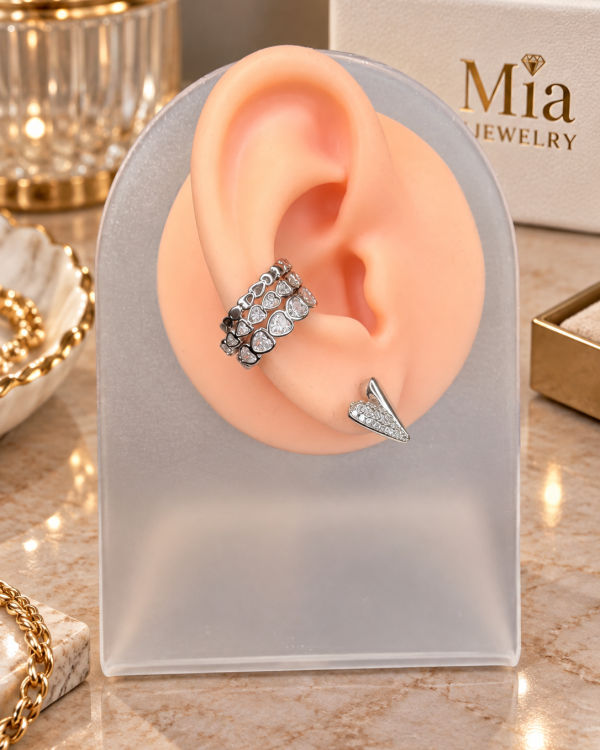 Lumière Crystal Trio Ear Cuffs