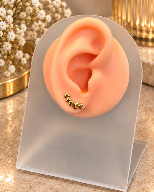 Heart Cascade Ear Climbers