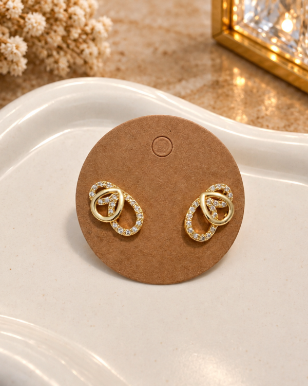 Butterfly Wings Pave Stud Earrings