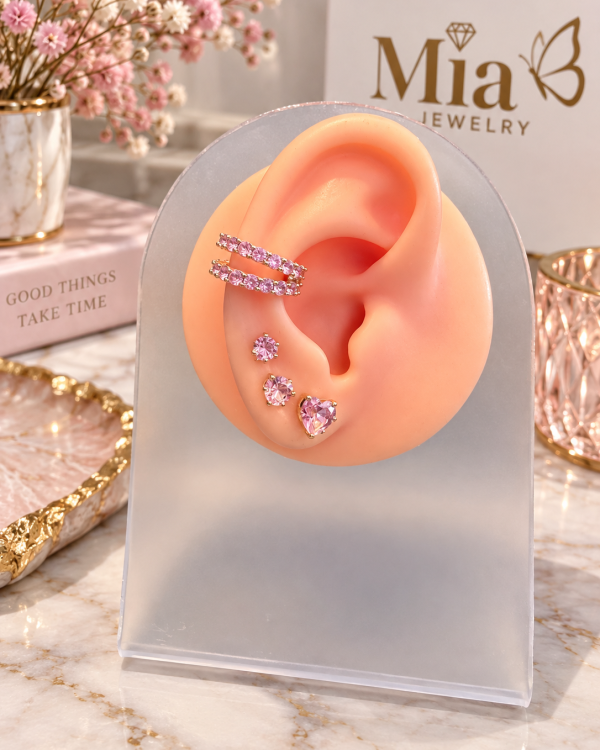 Double Pavé Crystal Ear Cuff