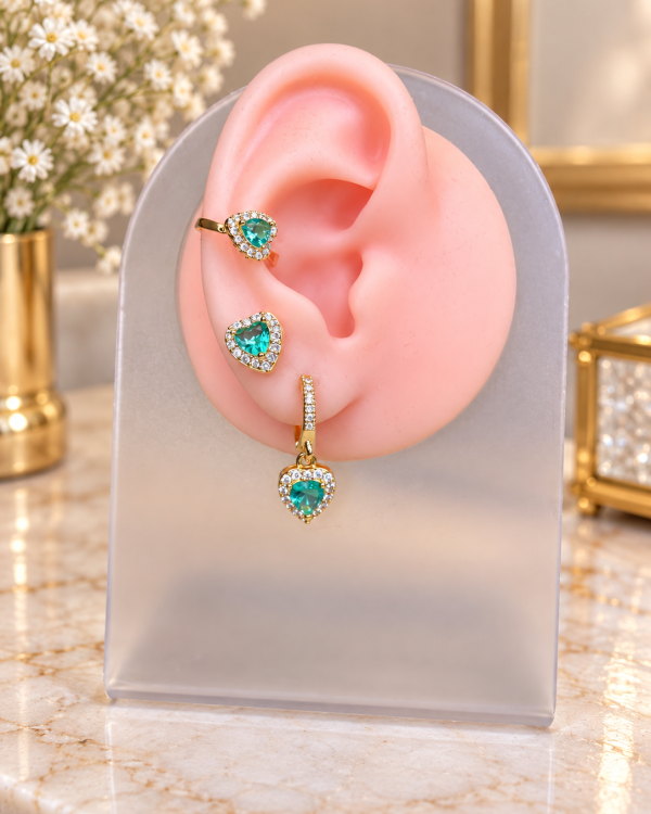 Romantic Crystal Heart Duo