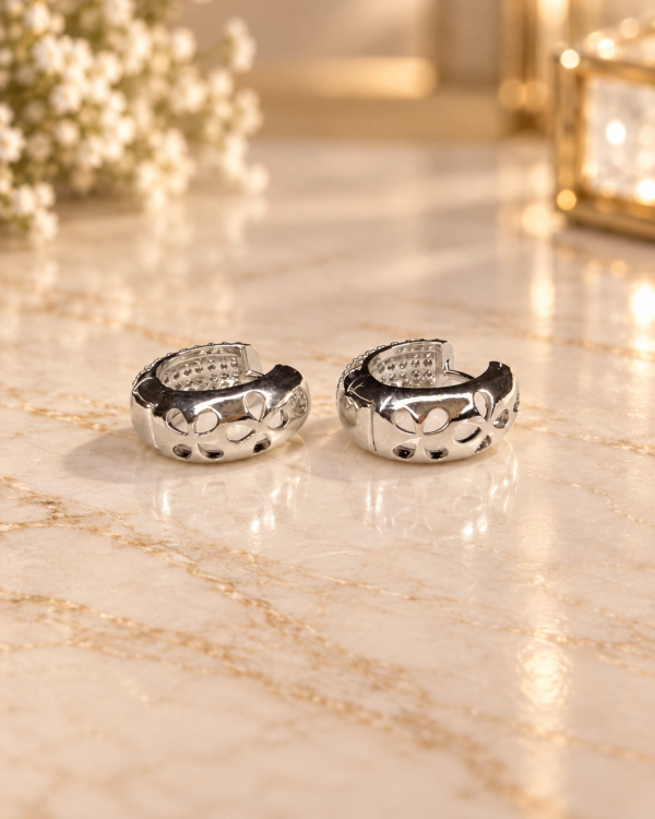 Crystal Pavé Huggie Hoops