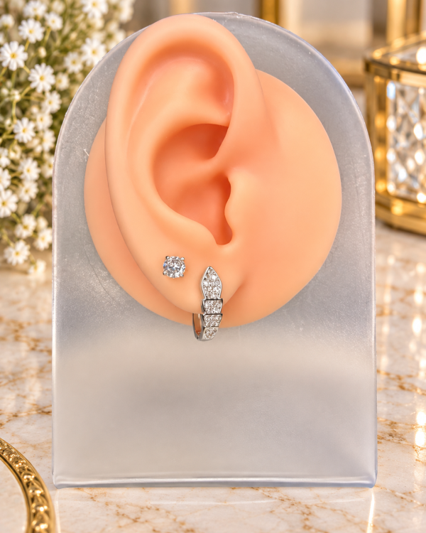 Serpent Crystal Duo Earrings
