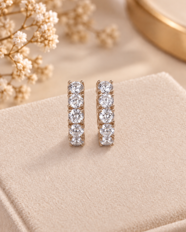 Crystal Hoop Earrings