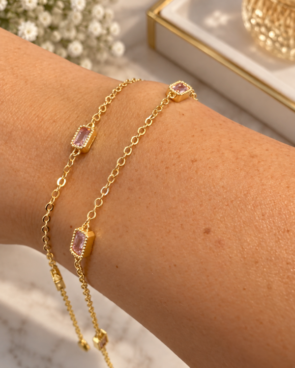 Blush Crystal Jewelry Set