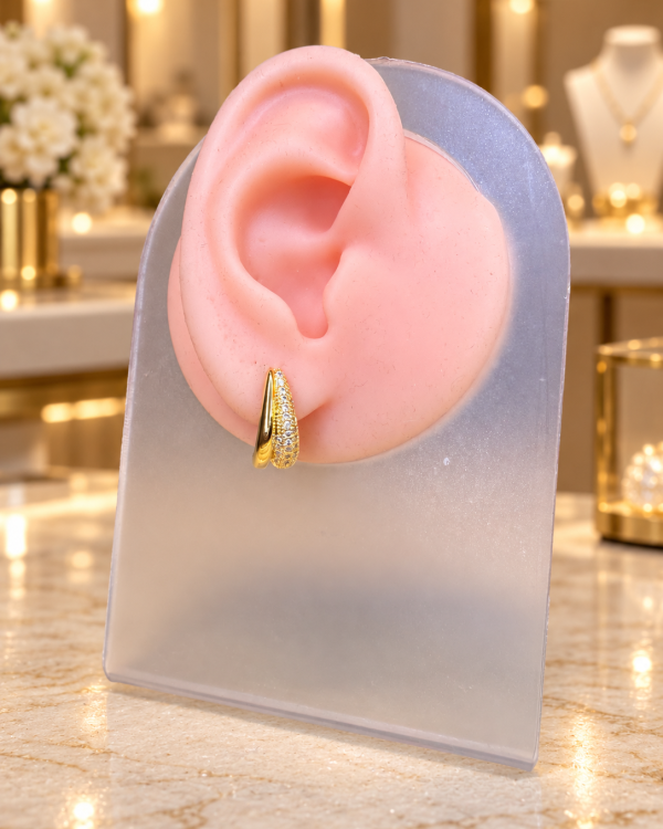 Valentina Pavé Huggie Earrings