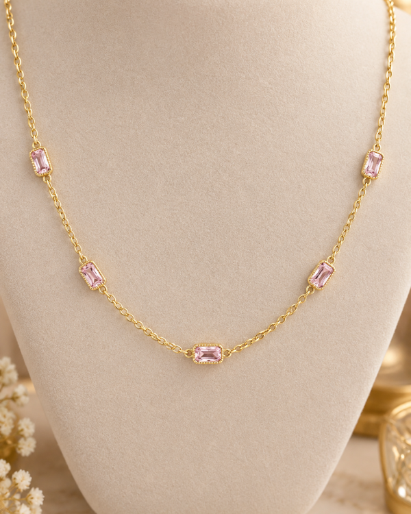 Blush Crystal Jewelry Set