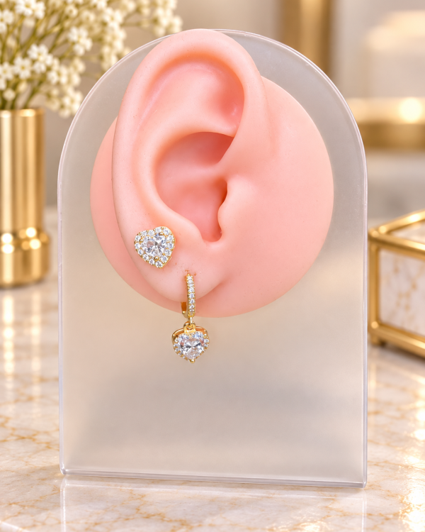 Romantic Crystal Heart Duo