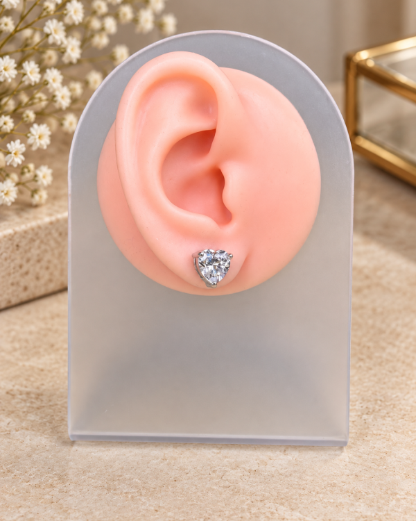 Heart Crystal Stud Earrings