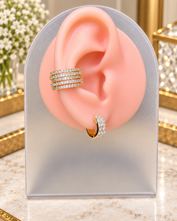 Five Row Crystal Ear Cuff