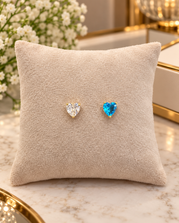 Duo Gemstone Stud Earrings