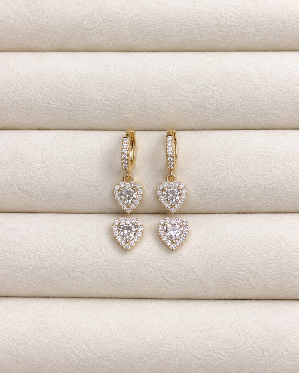 Romantic Crystal Heart Duo