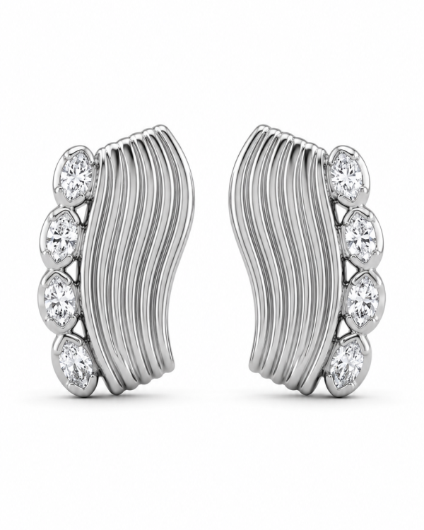 Crystal Wave Earrings
