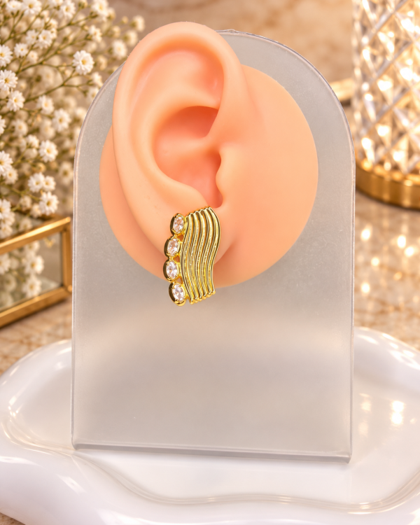 Crystal Wave Earrings