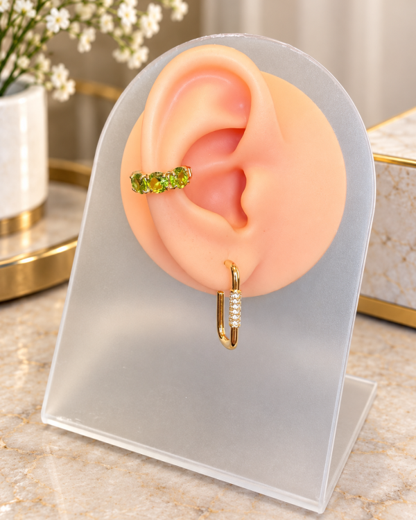 Gemstone Crystal Ear Cuff