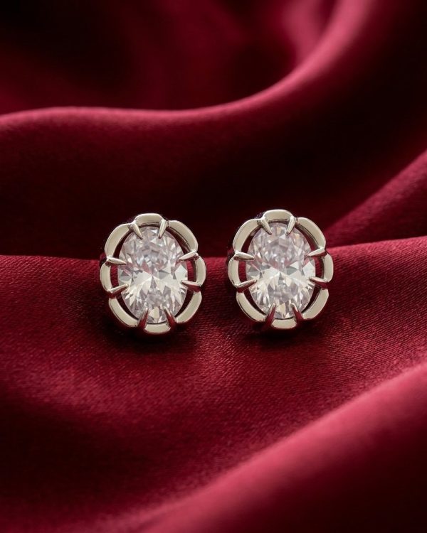 Rita Crystal Flower Stud Earrings