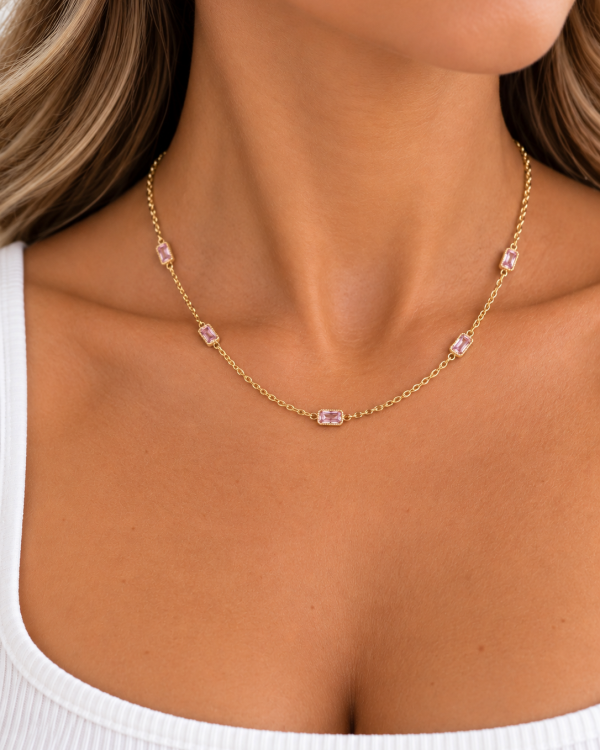 Blush Crystal Jewelry Set