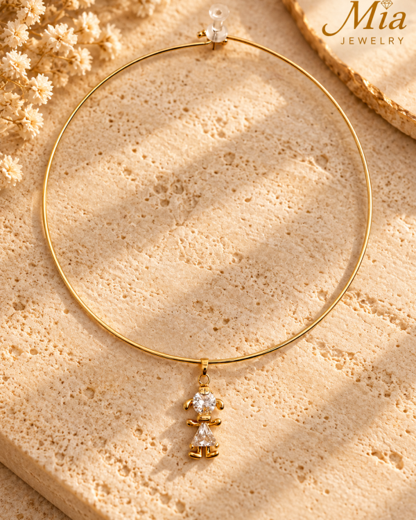 Crystal Girl Charm Pendant