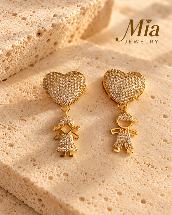 Little Hearts Family Boy and Girl Pendants