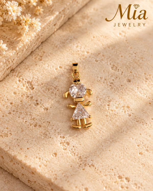 Crystal Girl Charm Pendant