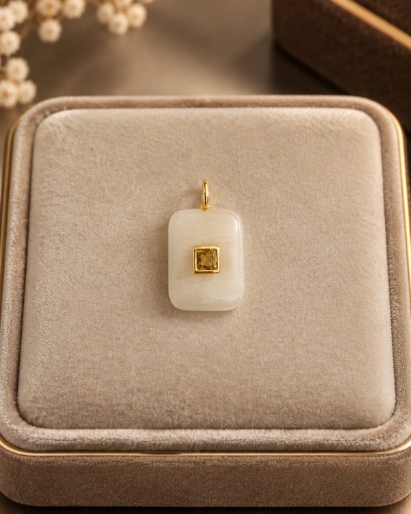Luxe Cushion Gemstone Pendants