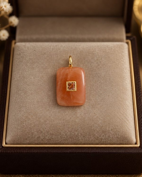 Luxe Cushion Gemstone Pendants
