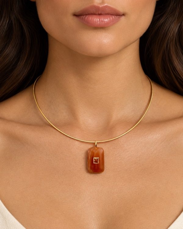 Luxe Cushion Gemstone Pendants
