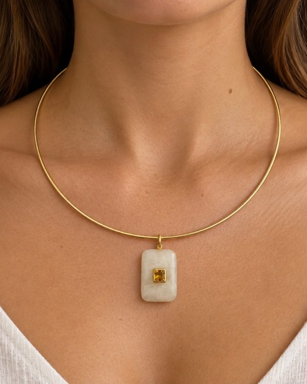 Luxe Cushion Gemstone Pendants