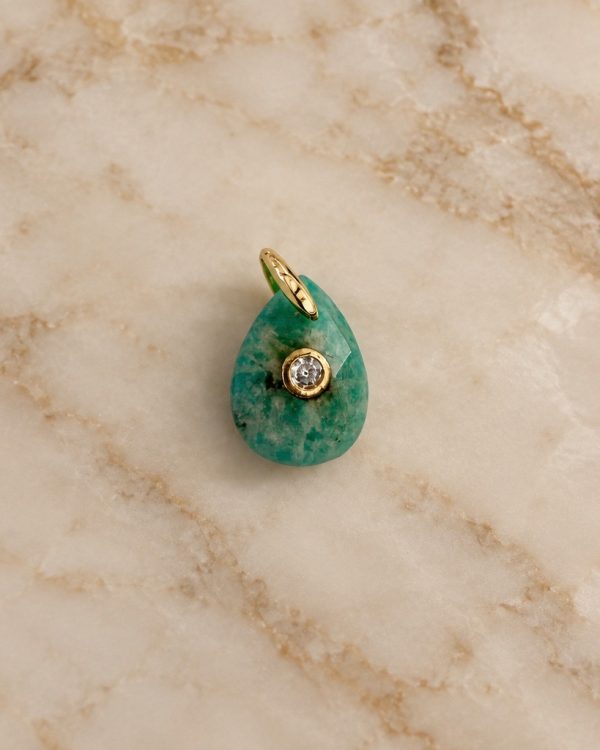 Faceted Teardrop Gemstone Pendants