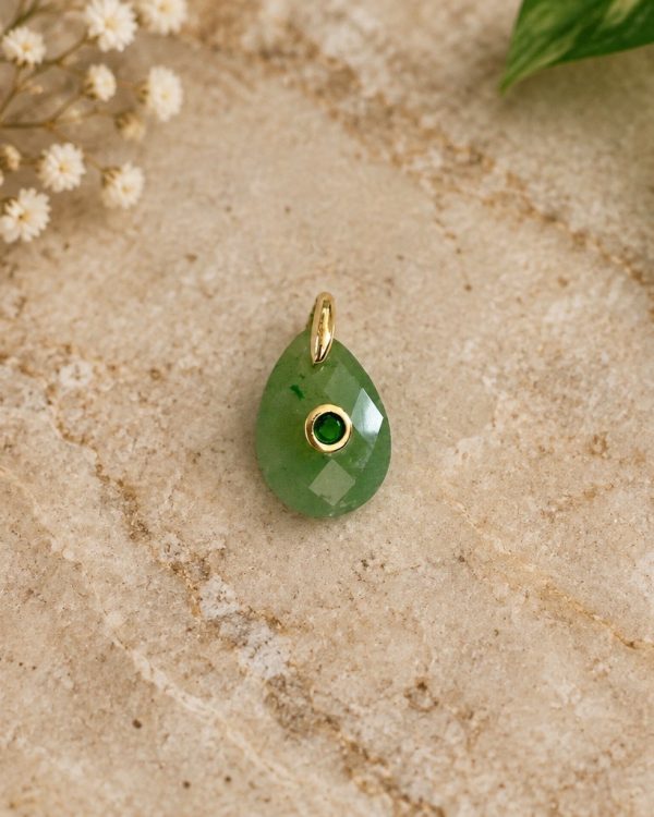 Faceted Teardrop Gemstone Pendants