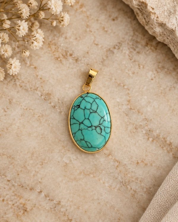 Turquoise Oval Pendant
