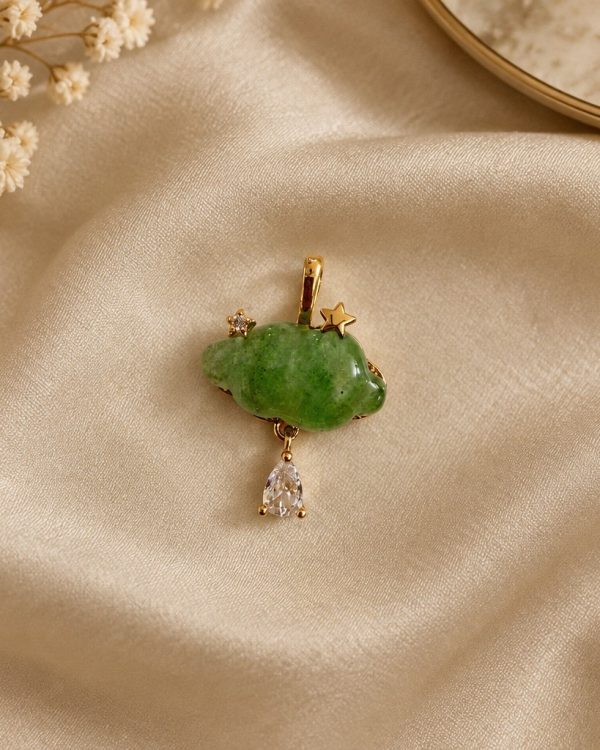 Cloud Charm Gemstone Pendant