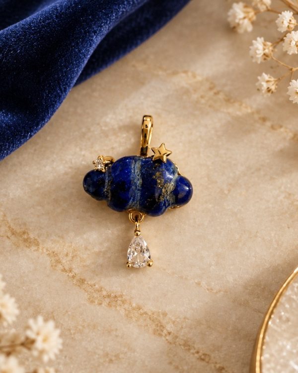 Cloud Charm Gemstone Pendant