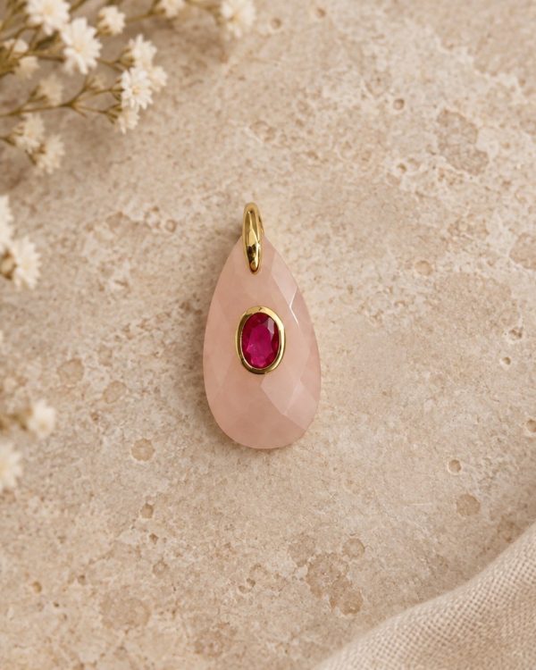 Faceted Gemstone Connector Pendant