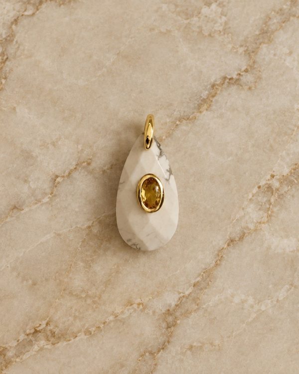 Faceted Gemstone Connector Pendant