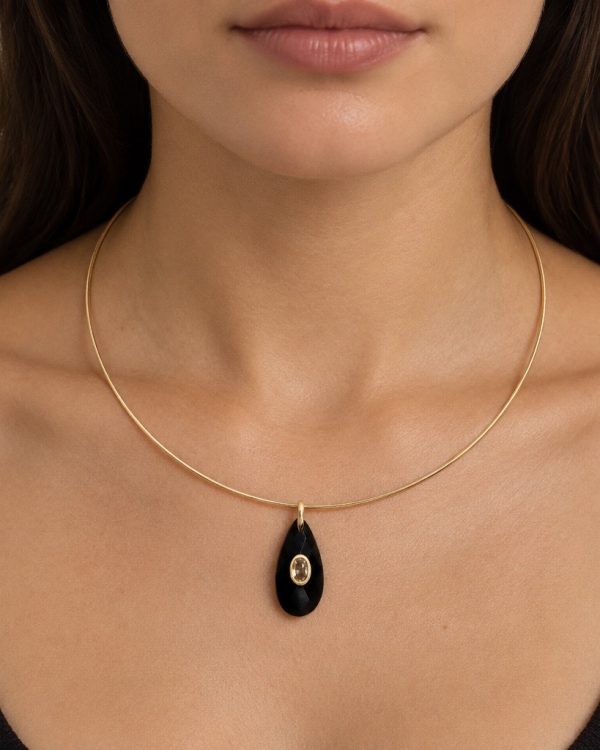 Faceted Gemstone Connector Pendant