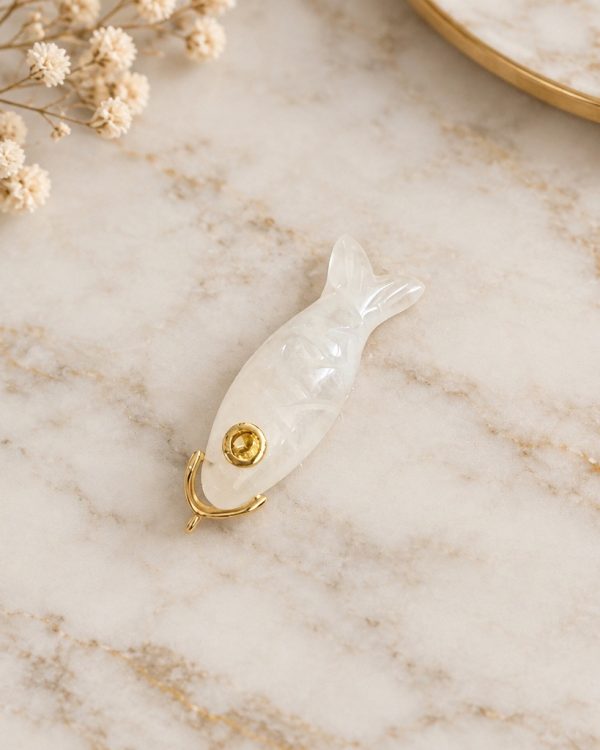 Fish Gemstone Pendant