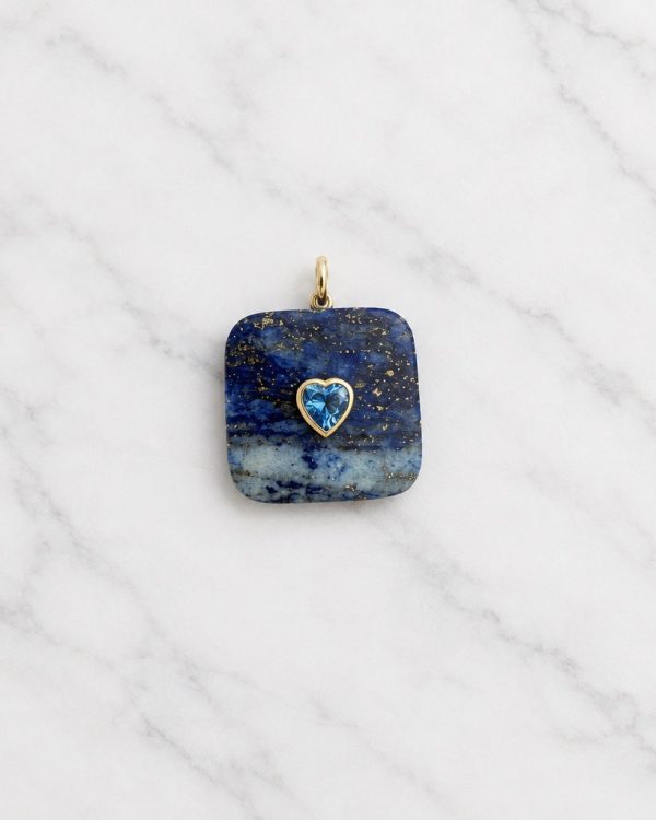 Heart Accent Gemstone Pendant