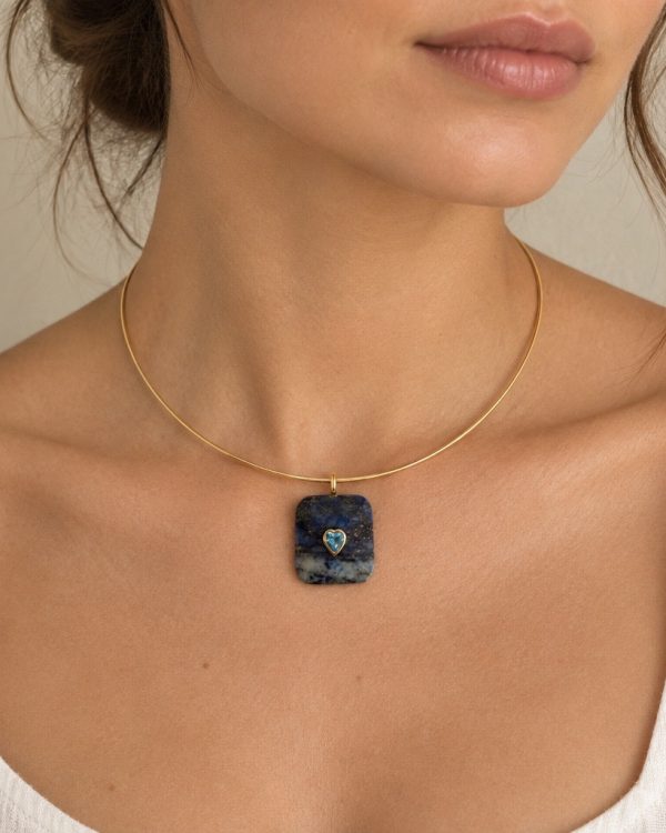 Heart Accent Gemstone Pendant
