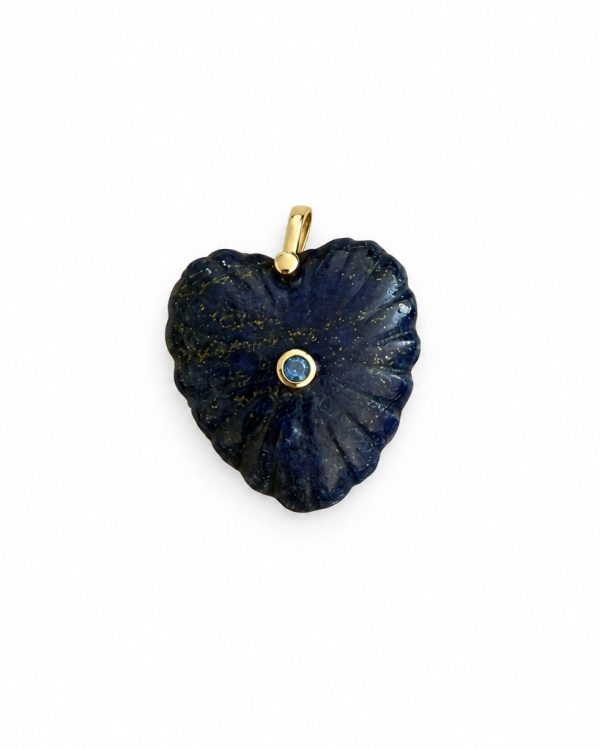 Carved Heart Gemstone Pendant