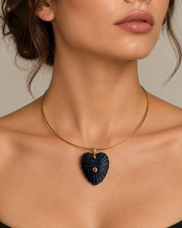 Carved Heart Gemstone Pendant
