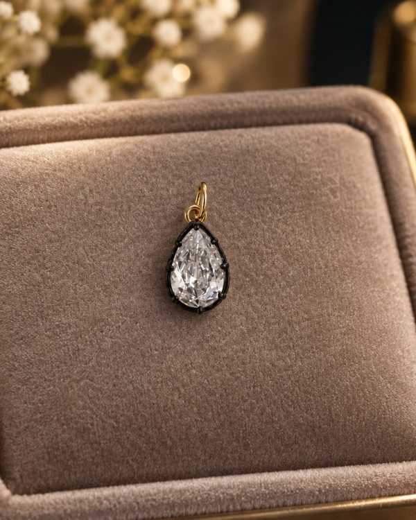 Black and Gold Crystal Pendant – Three Shapes